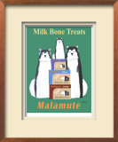 Malamute Milk Bones Limited Edition Framed Print by Ken Bailey