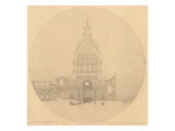 Dôme des Invalides : projet de tombeau pour Napoléon Ier reproduction procédé giclée par Henri Labrouste