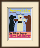 Three Lab Bakery Limited Edition Framed Print by Ken Bailey