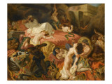 Mort de Sardanapale (d'après Delacroix) Giclée-Druck von Frédéric Villot