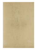 Ecorché debout, de profil, le bras droit levé reproduction procédé giclée par Denis Auguste Marie Raffet