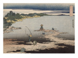 Pêche dans la baie d'Uraga reproduction procédé giclée par Katsushika Hokusai