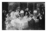Fin de souper Giclée-Druck von François Vizzavona