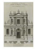 Elévation du portail de l’église du couvent des Feuillantines rue du faubou Giclee Print by Jacques-François Blondel