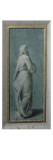 Grisaille du bas lambris du salon Louis XIII : "Homme barbu de trois-quarts dos" reproduction procédé giclée par Ambroise Dubois