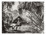 Haardt, Audouin-Dubreuil et Bettembourg au campement de chasse de Am Dafok Giclee Print