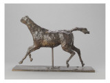 Galloping Horse Turning His Head Right. Horse Jockey Giclee Print by Edgar Degas