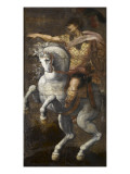 Tenture de cuir peint, les Héros Romains. Marcus Curtius Lámina giclée por Hendrick Goltzius Tenture de cuir peint, les Héros Romains. Marcus Curtius Lámina giclée por Hendrick Goltzius