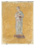 Fragment de peinture murale : Terpsichore, muse de la musique légère Reproduction procédé giclée