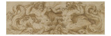 Combat entre deux tritons reproduction procédé giclée par Perino Del Vaga
