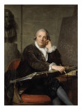 Gabriel François Doyen, peintre Giclée-Druck von Antoine Vestier