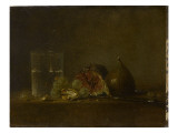 Figues, noix, raisins et verre d'eau Giclee-vedos tekijänä Zacharie Zakarian