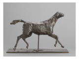 Galloping Horse Turning His Head Right. Horse Jockey Giclee Print by Edgar Degas