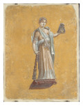 Fragment of Wall Painting: Melpomene, Muse of Tragedy Reproduction procédé giclée