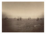 Flotte française en rade de Brest Giclee Print by Gustave Le Gray