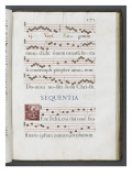 Graduale romanum, exécuté par P. Louis Blouin Lámina giclée por J.B. de Bray