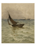 Barque de pêche à Trouville Giclee-trykk av Frank Myers Boggs