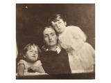 Group (Annie Chinery Cameron et deux enfants non identifiés) Lámina giclée por Julia Margaret Cameron