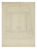 Fourth District City Council of Paris: Plan of Attic Giclee Print by Marcellin Varcollier