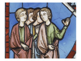 Four People, Stained Glass from the Sainte-Chapelle. Giclee Print