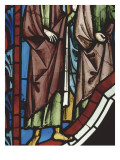 Four People, Stained Glass from the Sainte-Chapelle. Giclee Print