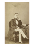 François Alexandre Eiffel assis, le coude posé sur une table Giclee-trykk av fils Buguet François Alexandre Eiffel assis, le coude posé sur une table Giclee-trykk av fils Buguet