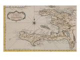La partie françoise de l'isle de Saint Domingue Giclee Print