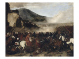 Combat de turcs et de chevaliers Giclee Print by Aniello Falcone