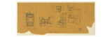 Quatre croquis de plan Lámina giclée por François Garas Quatre croquis de plan Lámina giclée por François Garas