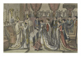 Exchange of Vows Between Napoleon and Marie-Louise Giclee Print