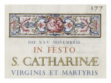 Graduale romanum, exécuté par P. Louis Blouin: Lámina giclée por J.B. de Bray
