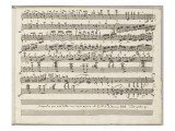 Grande Polonaise pour le Piano forte : dernière page Lámina giclée por Carl Maria Friedrich Ernest von Weber