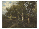 Les gorges d'Apremont Giclee Print by Léon Richet