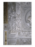 Grands appartements des Souverains : la grande cheminée de marbre Reproduction procédé giclée par Mathieu Jacquet