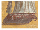 Fragment of Wall Painting: Melpomene, Muse of Tragedy Reproduction procédé giclée