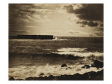 Grande vague, Sète - n°17 reproduction procédé giclée par Gray Gustave Le