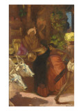 Marchand de fruits à Madura, Inde reproduction procédé giclée par Albert Besnard