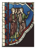 Four People, Stained Glass from the Sainte-Chapelle. Giclee Print