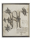 Alphabet gothique de Marie de Bourgogne Giclee Print