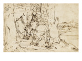 Fuite en Egypte reproduction procédé giclée par Luca Cambiaso