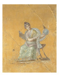 Fragment of Wall Painting: Urania, Muse of Astronomy Giclee Print