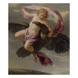 Ganymède enlevé par Jupiter Reproduction procédé giclée par Eustache Le Sueur