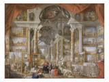 Galerie de vues de la Rome Moderne Giclee Print by Giovanni Paolo Pannini