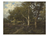 Les gorges d'Apremont Giclee Print by Léon Richet