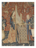 Tenture de la Dame à la Licorne : l'Ouie Lámina giclée