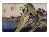 Hakone, le lac reproduction procédé giclée par Ando Hiroshige