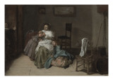 Scène familière. L'épouilleuse Giclee Print by Dirck Hals