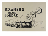 Examens dans l'ordre Giclee Print