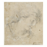 Tête de femme tournée vers la droite Giclée-tryk af Fabrizio Boschi Tête de femme tournée vers la droite Giclée-tryk af Fabrizio Boschi