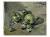 Pommes vertes Reproduction procédé giclée par Paul Cézanne